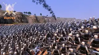 11.000 Dwarf Swordsmans vs 11.000 Gondor Captains- Ultimate Epic Battle Simulator 2- UEBS 2