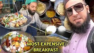 MOST EXPENSIVE BREAKFAST AT TALHA NASHTA CENTER | BEST KAREEM FRUIT CHAAT IN GUJRAT