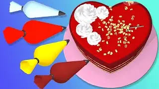 Cake Art 3D - Color, Decorate, Serve Cakes - Teen Girl Games