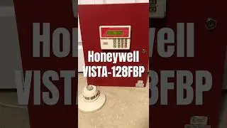 Honeywell VISTA-128FBP Fire Alarm Control Panel Test w/ System Sensor 2451TH #shorts #firealarm