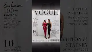 Capture the moment, capture the glamour Magazine, Vogue booth | Weddingsdegoa