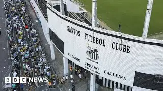 Mourners queue through night to pay respects to Brazil legend Pele ahead of funeral -  BBC News