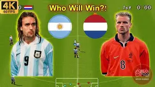 Winning Eleven 2000 | Argentina 🆚 Netherlands &ndash; Classic PS1 Showdown ⚽🔥