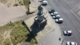 Cleveleys Promenade and  Fleetwood Esplanade from the Air