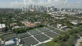 City Drone View 4k | Jimmy Evert Tennis Center | Holiday Park, Fort Lauderdale 2025