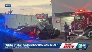 Man injured in north Sacramento shooting and crash, police say