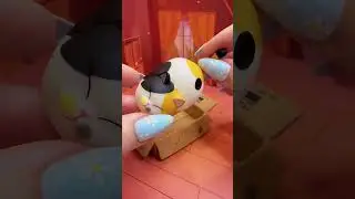 Unboxing cutest cat collectibles. #collectibles #kikagoods #blindbox #miniature #toys #unboxing