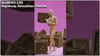 Walking thru Boxes using Rigid Body Physics | Blender 2.93 tutorial