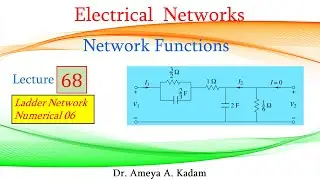 Lecture 68 Network Functions: Ladder Network (Numerical 06)
