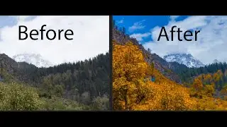 Autumn edit photoshop | Autumn photo editing | Autumn effect in photoshop