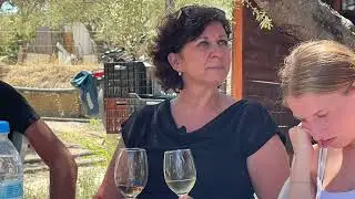 Greek cooking on Crete Greece
