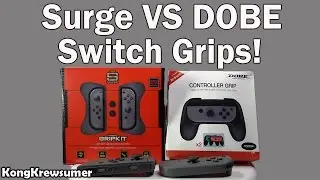 Nintendo Switch Joy-Con Grips Comparison Close up! Surge vs DOBE in 4K!