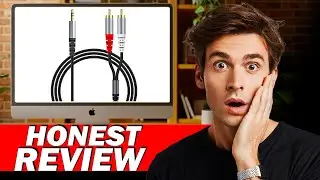 RCA to 3.5mm Aux Cable 1m Honest Review | Premium Y Splitter Adapter Experience