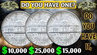 Top 3 Rare Nickels Rare Jefferson Nickel 5 Cent Coins worth A lot of money! Coins Worth money!
