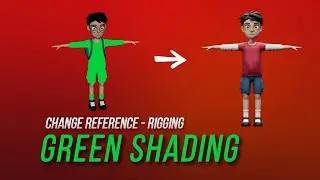 Fixing Green Texture when change Reference - Rigging with Advanced Skeleton