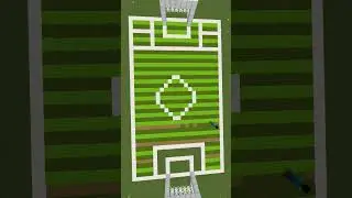 How to build a soccer field in Minecraft #relaxingmusic