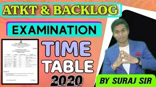 ATKT Examination Time Table 2020 || ATKT & Backlog Exam Timetable || Suraj Patel Education