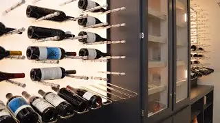 A Closer Look at a Custom Cigar Humidor INSIDE a Modern Wine Cellar