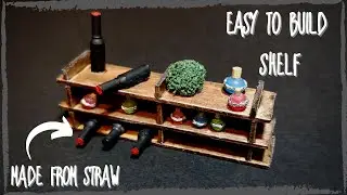 Craft Tutorial - How to Build Furniture Shelf For D&D and Gloomhaven (Tabletop Terrain)