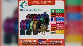 KINGROON 22LBS PETG or PLA filament 3D Printer Discount 50% #Aliexpress  #usa  #today #kingroon