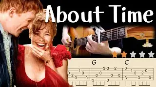 🔴About Time ThemeㅣAcoustic Fingerstyle Guitar TutorialㅣTabs ㅣEasy Romantic Acoustic Guitar Cover