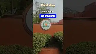 First day at DABUR #minivlog #newjourney #dabur #internship #firstday #corporatelife #youtubeshorts