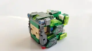 How to build this cube transformer with lego or some other bricks,cube transform into a dinosaur