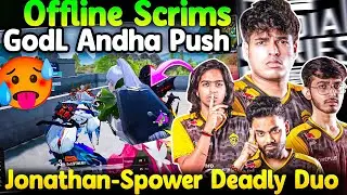 🇮🇳BGIS Offline Scrims🚨 GodLike Andha Push🥶 Jonathan Spower Duo Domination😈 23 Finishes Total🔥