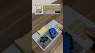 Enchanting Minecraft Diamond Axe BUT Lego! #shorts