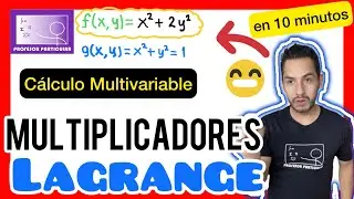 ✅MULTIPLICADORES de LAGRANGE [ 𝘼𝙥𝙧𝙚𝙣𝙙𝙚 𝙘𝙤𝙣 𝙡𝙖 𝙢𝙚𝙟𝙤𝙧 𝙚𝙭𝙥𝙡𝙞𝙘𝙖𝙘𝙞ó𝙣 😎​🫵​💯​] Cálculo Multivariable