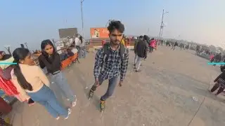 Gorakhpur: Nauka vihar skating learning 🤯//@virat mf900 