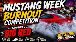 ##america #classic #cars #ford #mustang ##burnout 2025 mustang week Myrtle Beach 