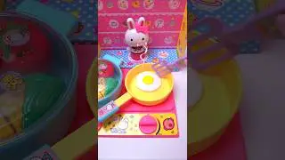 Satisfying Unboxing Cute Pink Rabbit Kitchen Set 🐰🍳 Mini Stove Toy ASMR #asmr #unboxing #satisfying