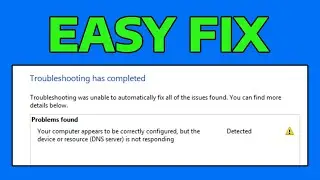 How To Fix Device or Resource (DNS Server) is Not Responding
