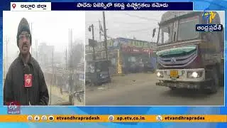 Cold and Fog Disrupt Traffic, Vehicles Moving Only with Floodlight Assistance | Paderu