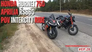 Honda Hornet 750 VS Aprilia RS660 | Intercity POV Ride