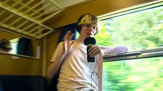ASMR in the train 🚂 (Public ASMR)