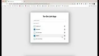 JavaScript Todo List Application - HTML, CSS & JavaScript