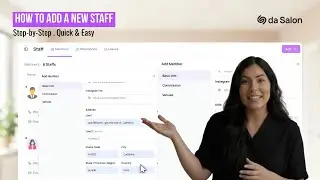 How to Add a New Staff Member | Build Your Team Easily in da Salon