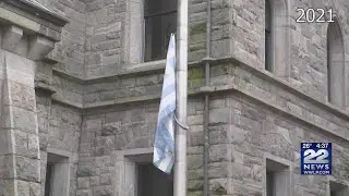 Flag raising at Holyoke City Hall to honor Greek independence