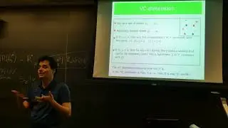 Machine Learning - VC dimension, Manifold Learning
