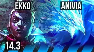 EKKO vs ANIVIA (MID) | 900+ games, 10/2/7 | KR Challenger | 14.3