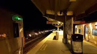 MTA Long Island Railroad: M7 #7467 meets another M7 train leaving Lindenhurst