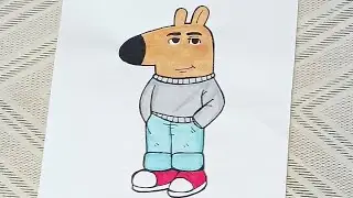 How to draw chill guy | drawing tutorial video | step by step | #youtube #drawing #art #chillguy