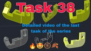 Task 38 | detailed video of the task | AutoCAD for Beginners series🔥🤩🛞#pbd #autocad #civil #designer