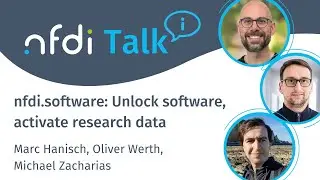 NFDITalk (1 September 2025): nfdi.software: Unlock software, activate research data