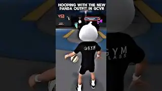 Hooping with the new panda outfit in Gym class VR #basketball #vr #gymclassvr