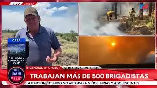 INCENDIOS EN CHUBUT el fuego amenaza el acceso a Esquel y esperan la llegada de m&aacute;s brigadistas