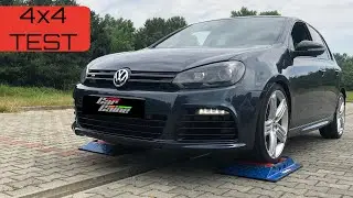VW Golf R 6gen. 4x4 test on rollers- CarCaine