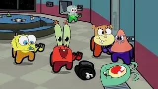 ( SpongeBob Baby ) Among Us distraction dance animation